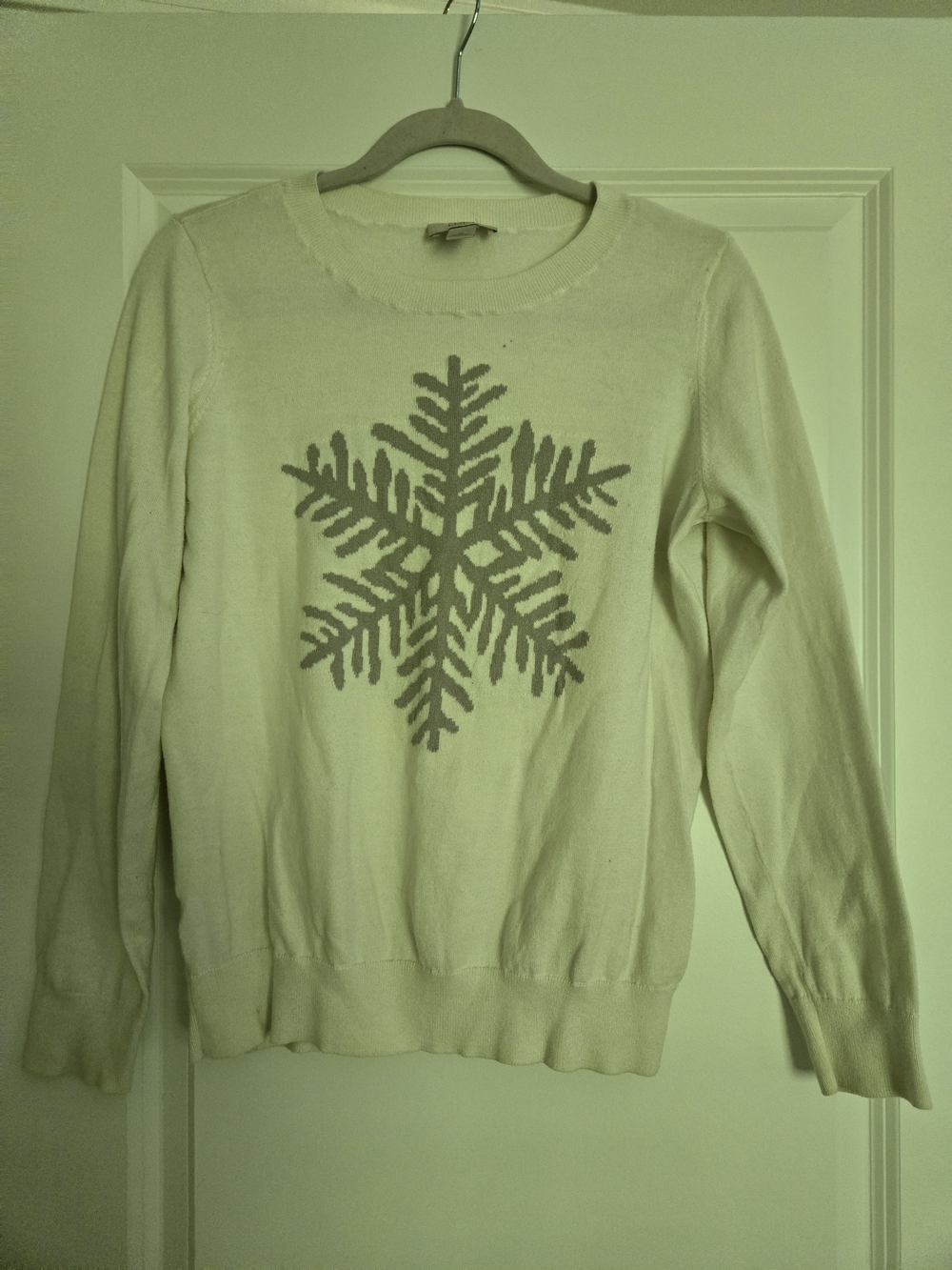 LOFT Cream Crewneck Sweater